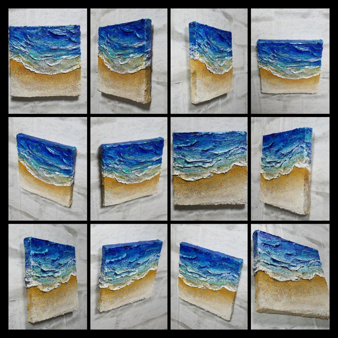 油絵 油彩 油彩画 絵 絵画 【海と波】