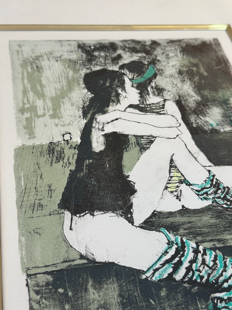 Jean Jansen 1995 リトグラフ 「二人のダンサー 」