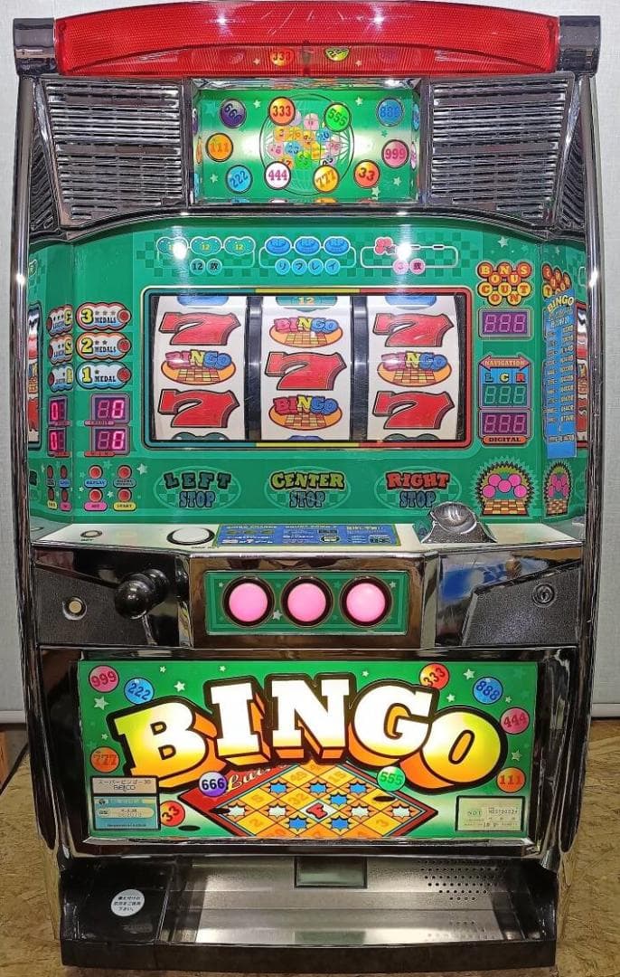 【パチスロ実機】ベルコ★スーパービンゴ３０【不要機付】４号機・人気台