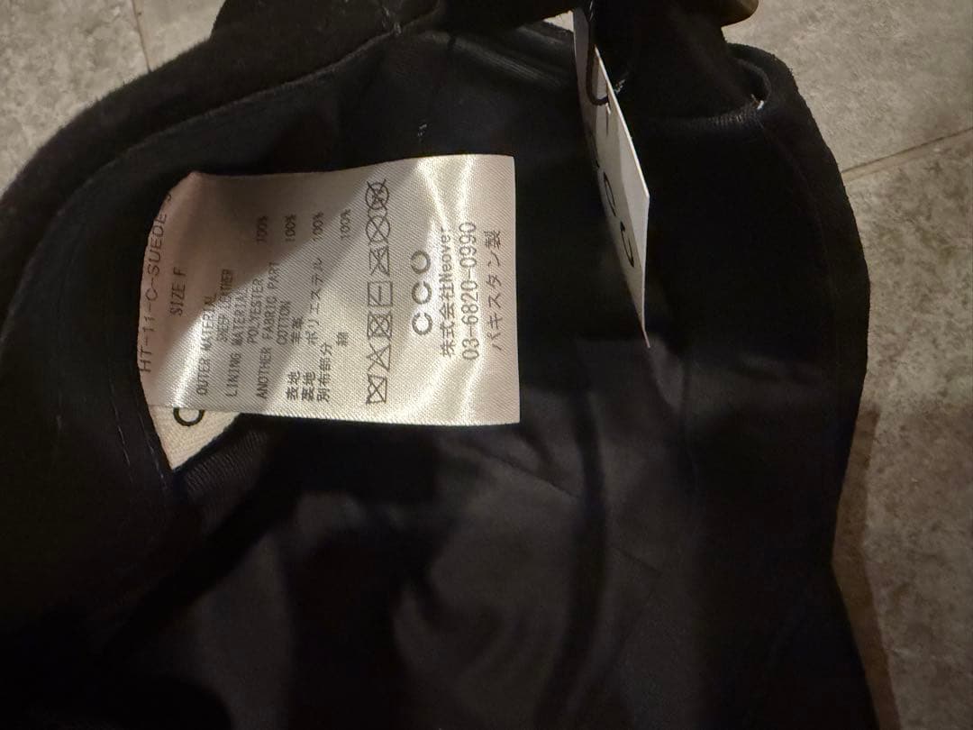 CCU スウェード 黒 キャップ サイズF