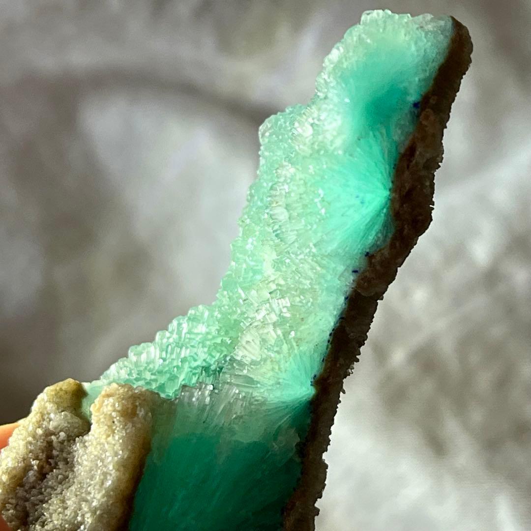 グリーンブルー アラゴナイト 172ct 宝石 原石 パキスタン 鉱物 天然石