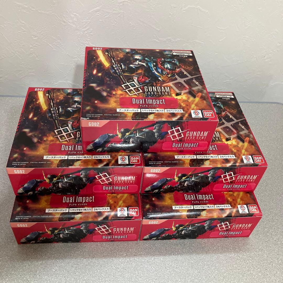 ☆ガンダムカードゲーム☆デュエルインパクト☆未開封☆5BOXセット☆テープ付☆