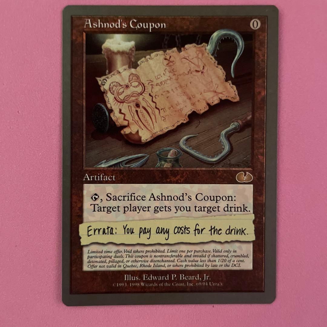MTG Ashnod's Coupon 英　3枚セット