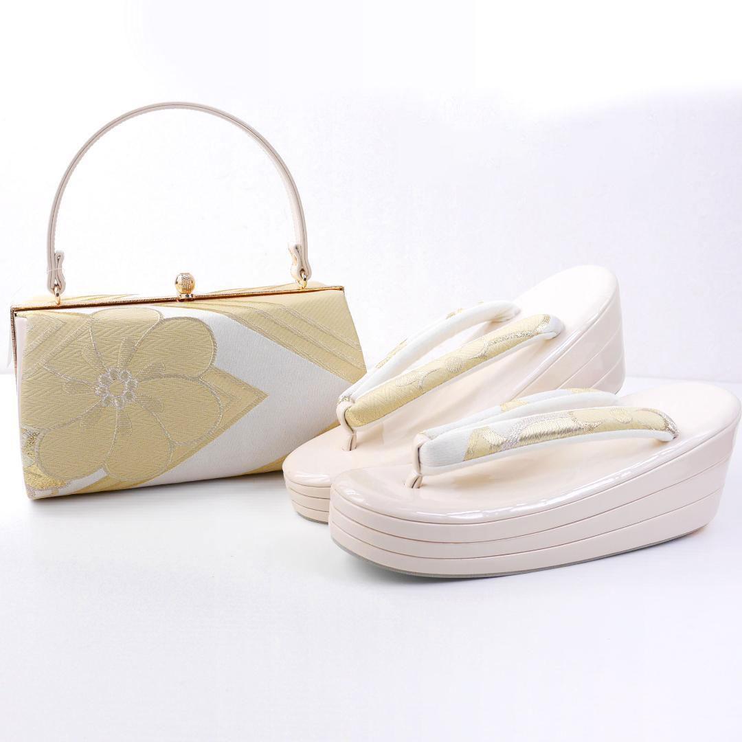 和装 草履バッグセット 振袖 成人式 厚底 ヒール草履 uzouri94-4