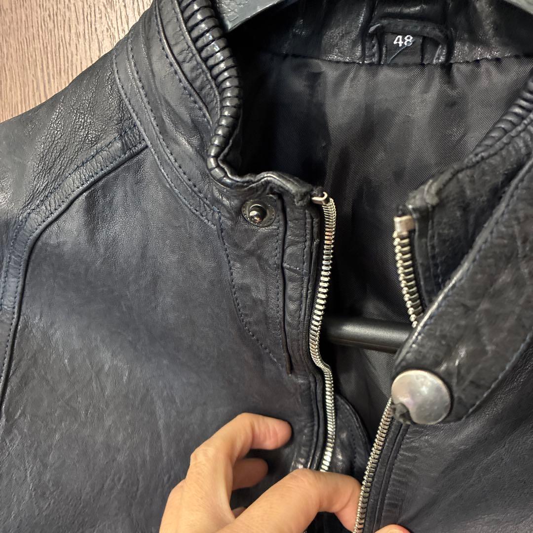 シングルレザージャケット　羊革　韓国　新品