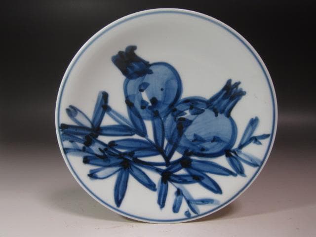 ☆　近藤悠二　山染付飾皿　美しい一品です☆y433