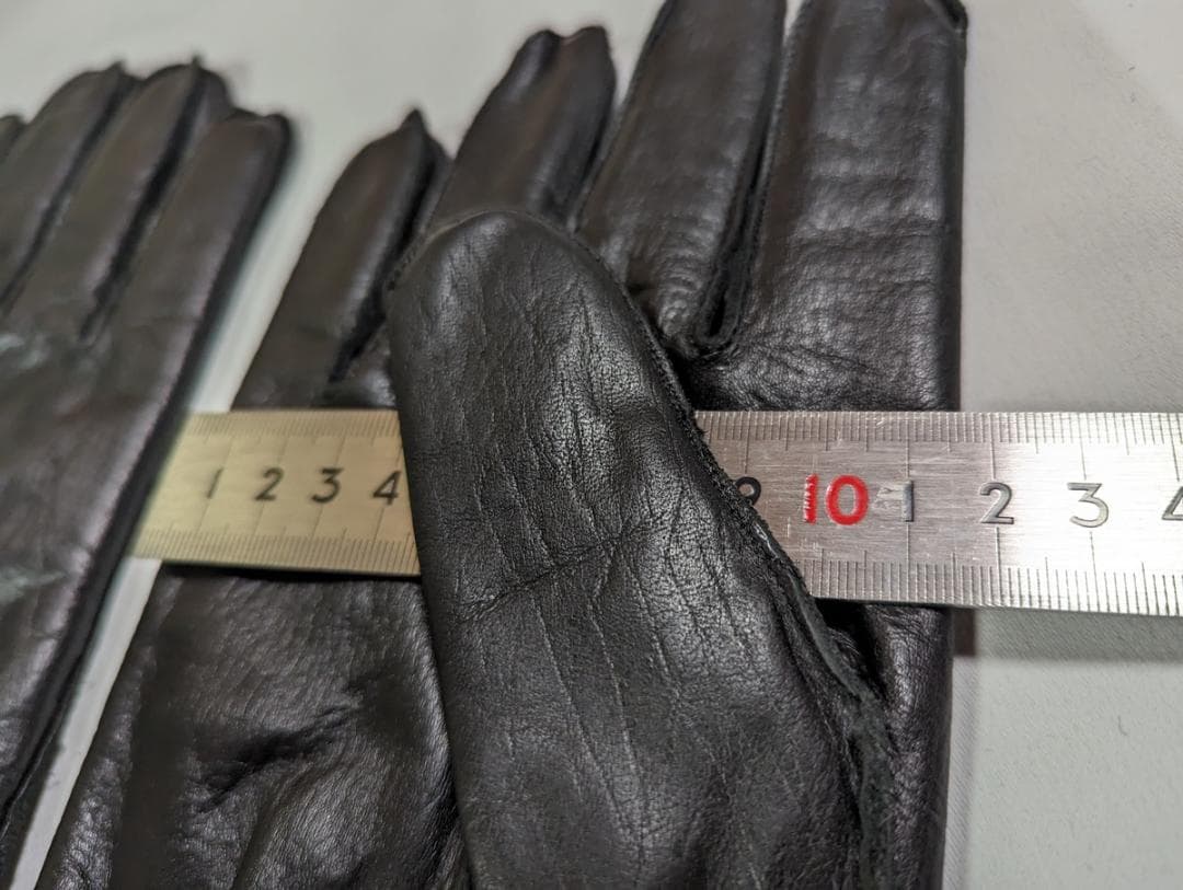 希少 新品 英国製 イギリス製 革手袋 ブラック 黒 ヴィンテージ