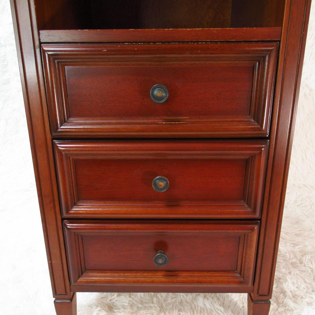 東海家具 ケント KENT 電話台 サイドチェスト 天然木 マホガニー材 レトロ