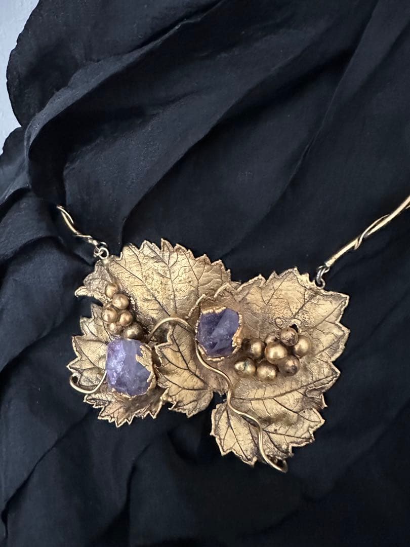 軽井沢彫金アトリエ 通産大臣賞受賞作家　作品 アメジストネックレス　 特別価格‼️