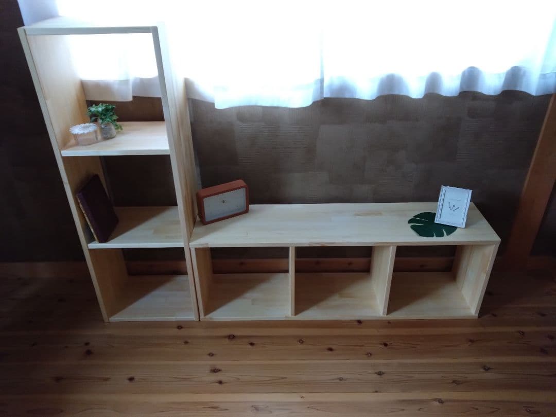 【送料無料】組合わせ自由本棚　飾り棚　収納棚　スタッキングシェルフ　テレビ台