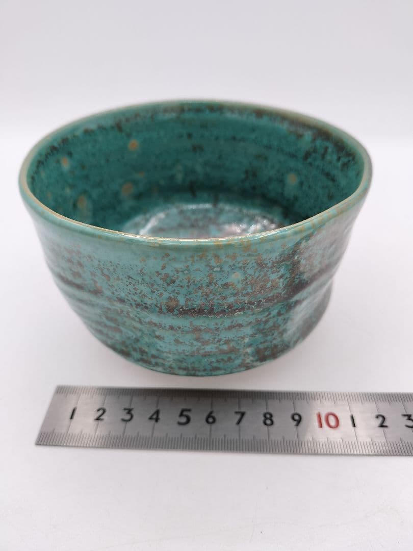 c487 茶碗 上野焼 15代熊谷紅陽 遠州七窯　木箱 茶道具 古物