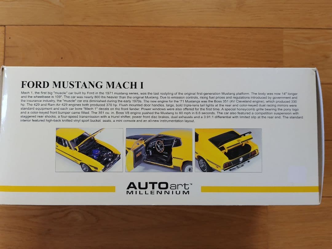 AUTOart「FORD MUSTANG MACH Ⅰ」1/18 scale