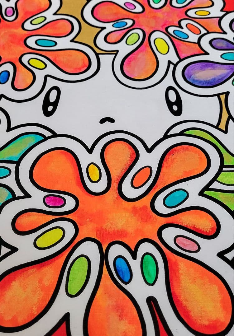 ★鈴木哲也★F10(530×455mm)アクリル原画1点物★送料無料#129