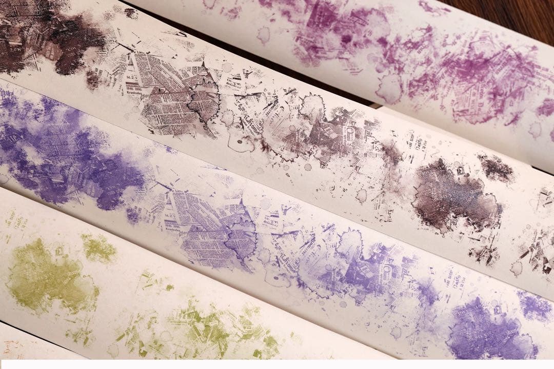 小白家文創《染花落》海外マスキングテープ　マステ 【2211】