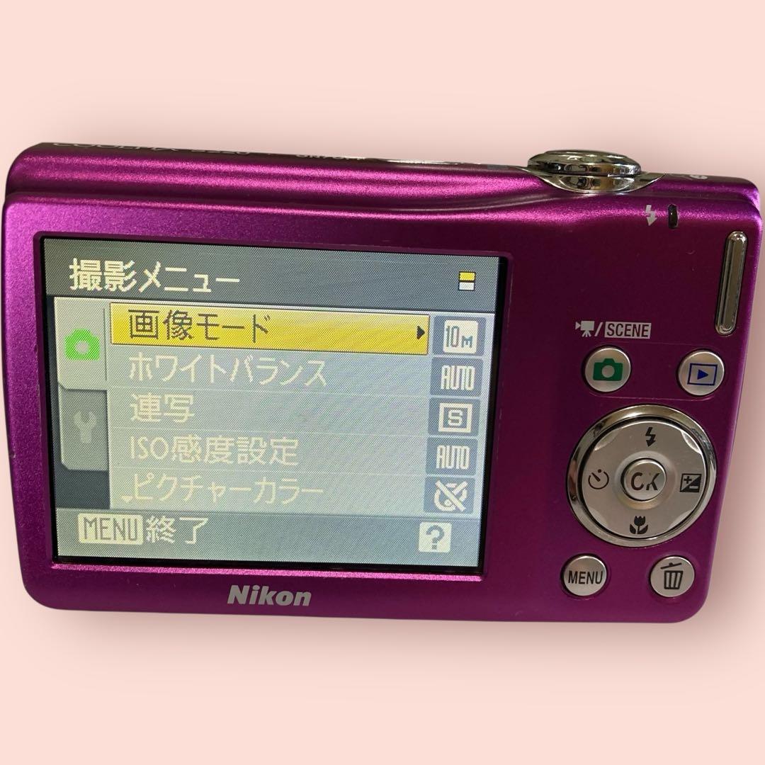 [美品•即使用可能]Nikon COOLPIX S220ピンク 1810万画素