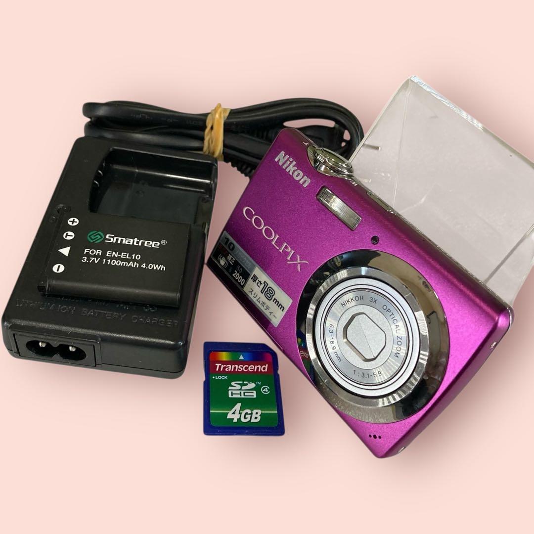 [美品•即使用可能]Nikon COOLPIX S220ピンク 1810万画素