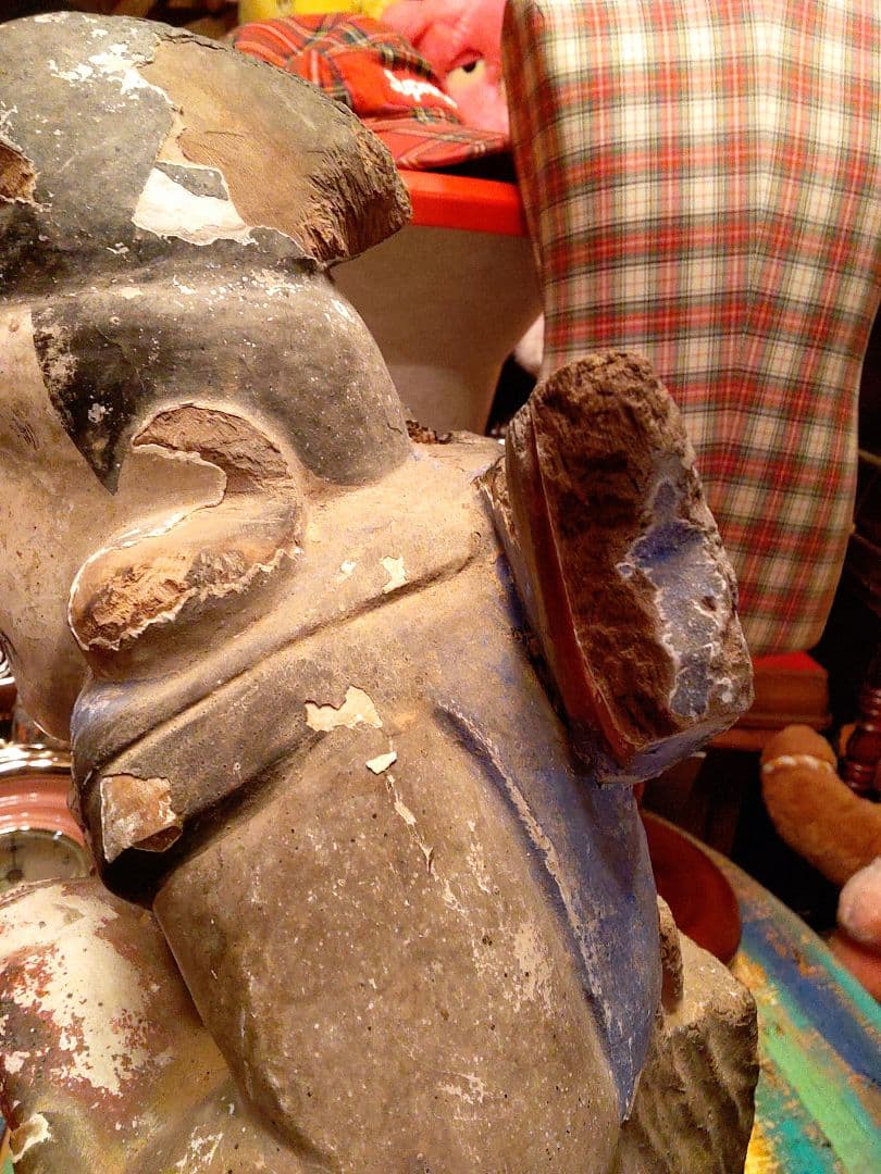 時代木彫り恵比須様　　江戸期はあるかと思います。　パワー、オーラーがすごい!