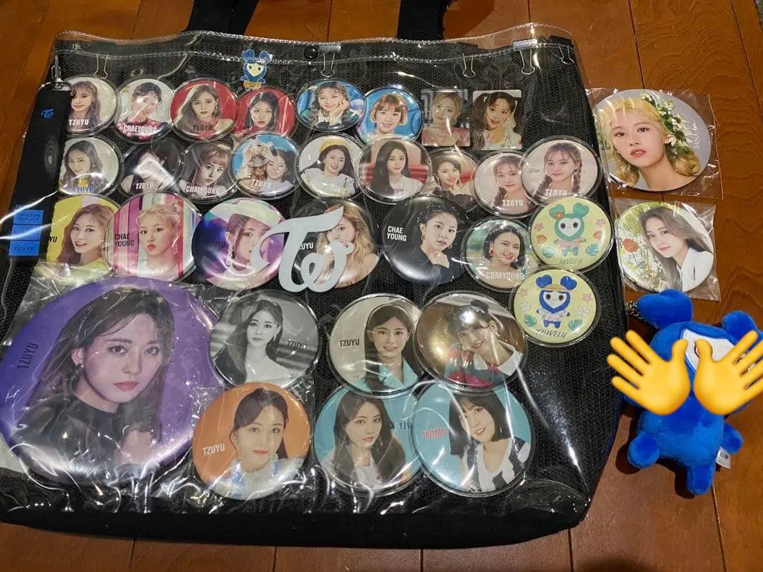 TWICE ツウィ チェヨン 痛バ バッグ 缶バッジ キーホルダー ツブリー
