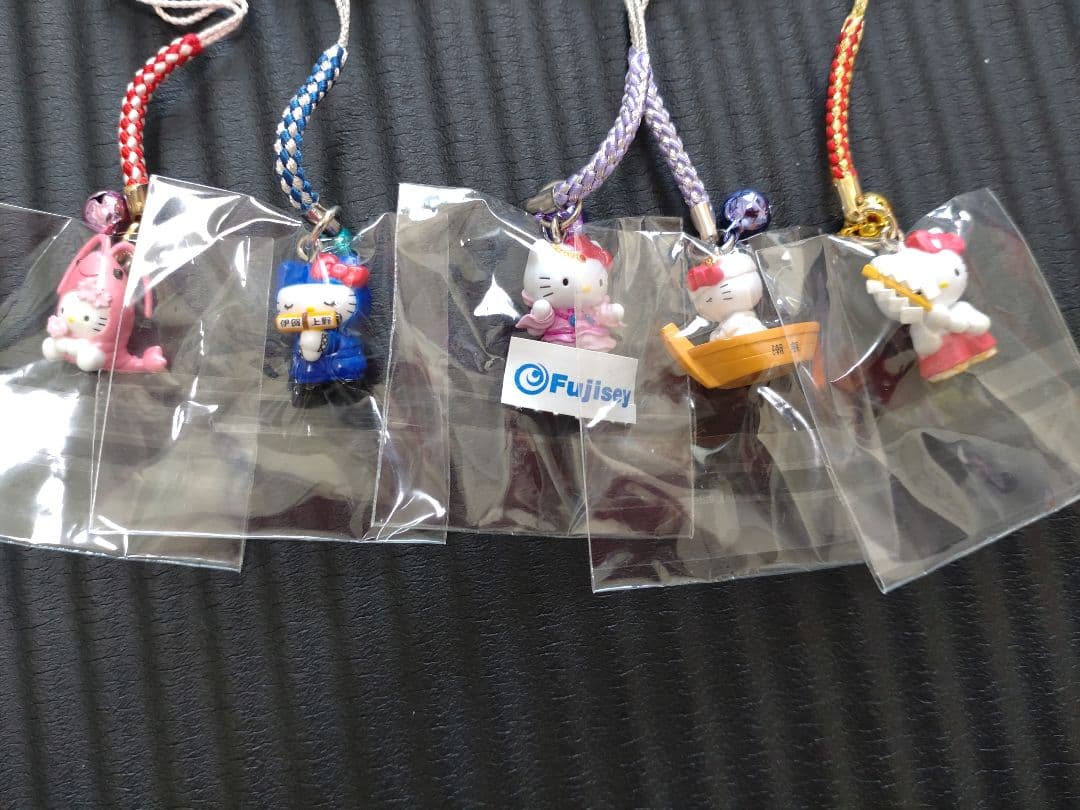 ハローキティストラップ 50個セット(おまけ①おまけ②付き)