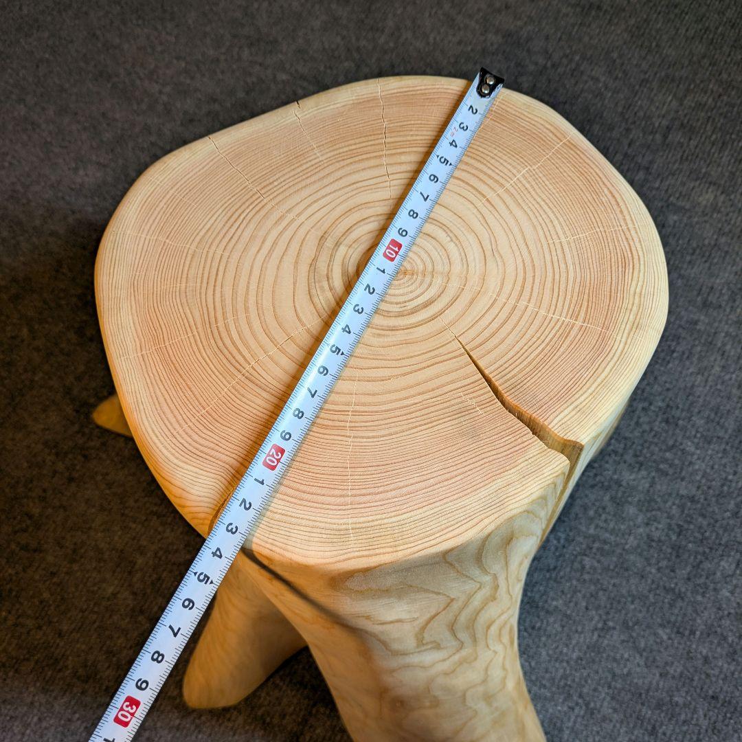 檜　切り株　丸太　椅子　スツール　 高さ約31㎝