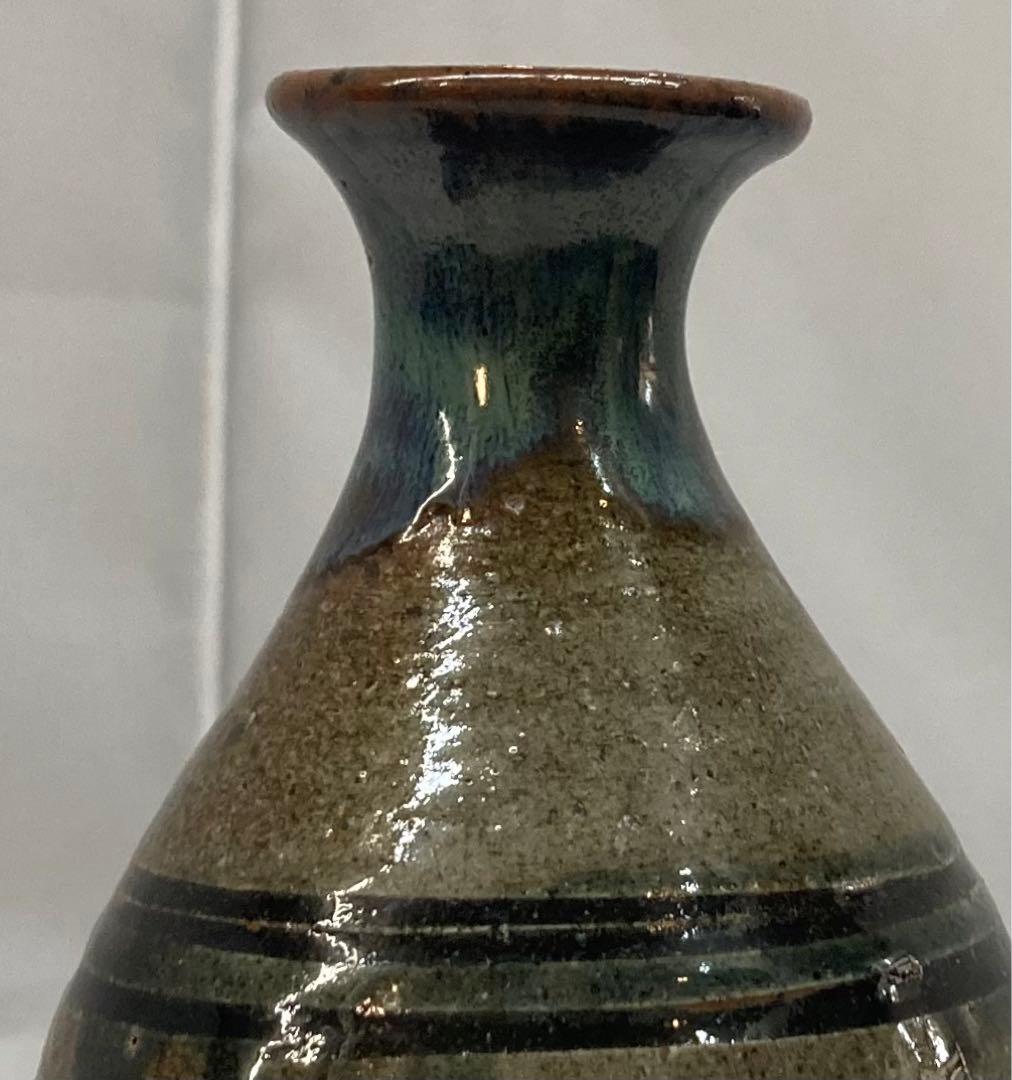 B162s  金城次郎作　徳利・盃セット　1組　壺屋焼　沖縄　人間国宝　酒器　魚