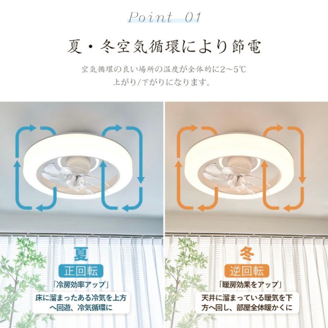 ❤️大特価❤️ シーリングファンライト　5000lm 調光調色　空気循環　dcモータ