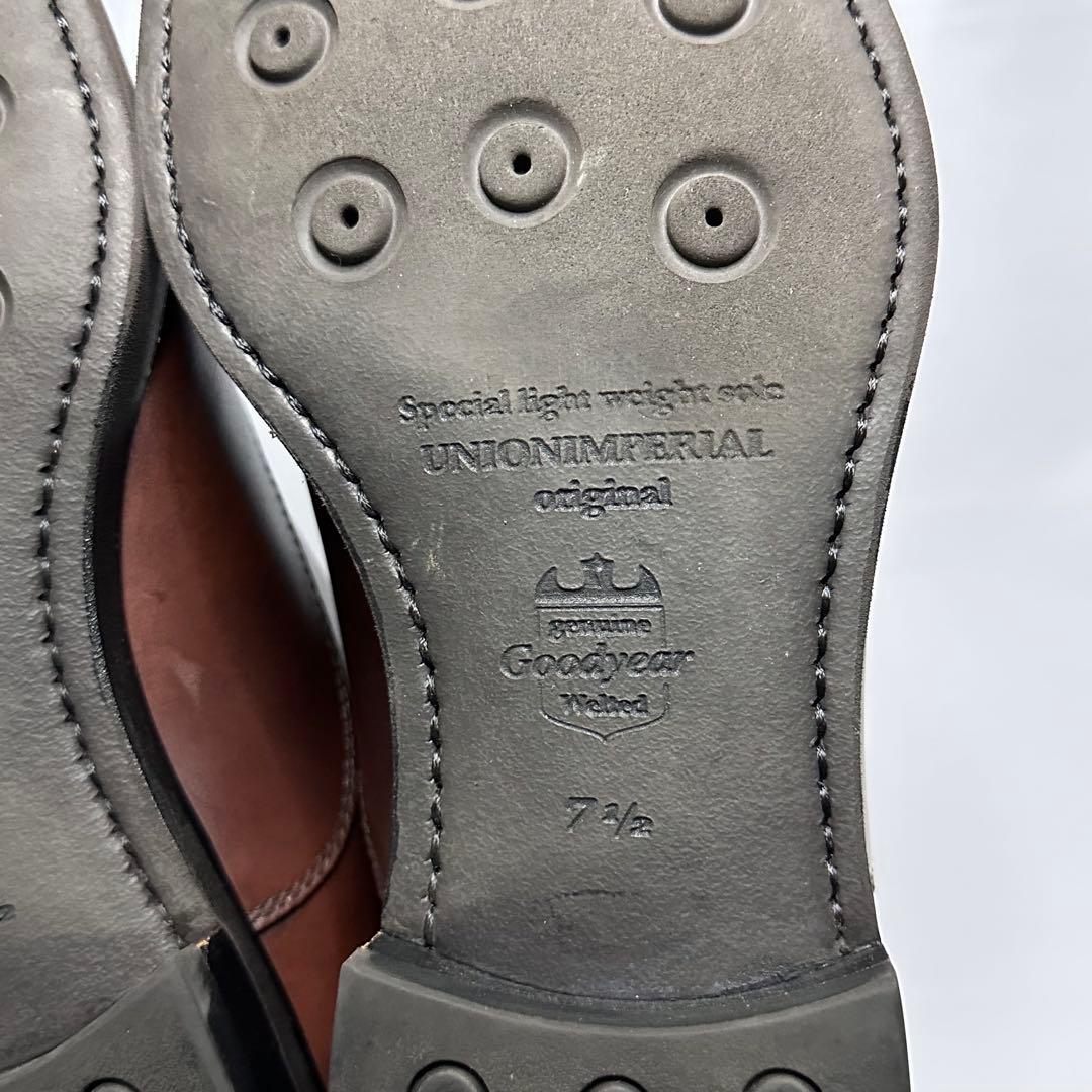 美品☆定価6万円☆ユニオンインペリアル☆革靴☆ブラウン☆U2006☆181