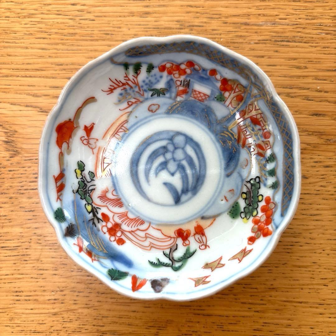 古伊万里　金襴手　豆皿5枚セット　骨董