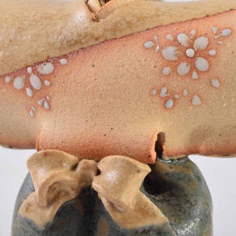 矢羽田英子作　陶人形　雛人形　立雛　共箱　V 8703