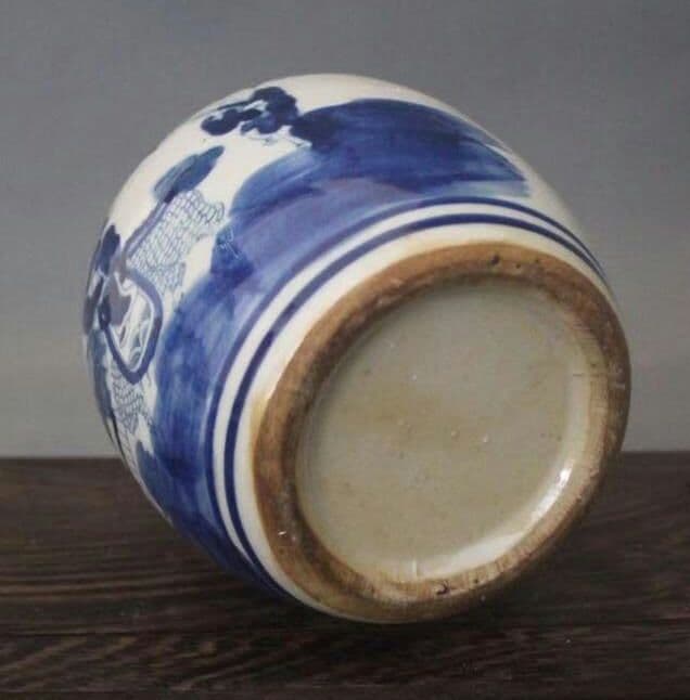 青と白の陶磁器の人物、キリンの家装飾置物のコレクション8