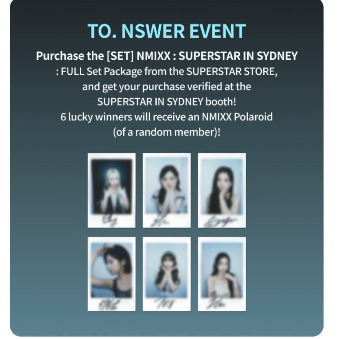 NMIXX SSJYP シドニー 直筆サインチェキ