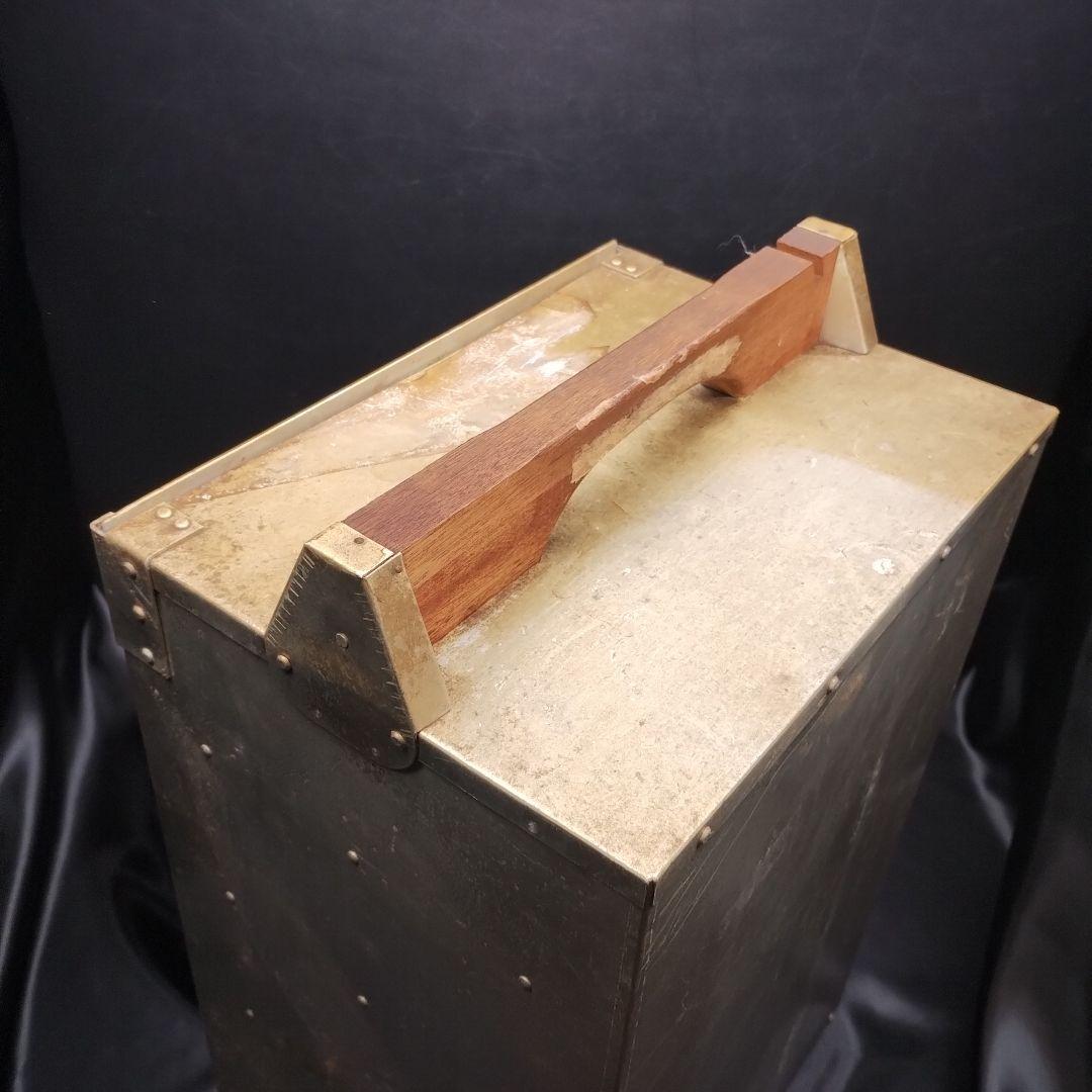 ◼️昭和レトロ◼️アルミ 出前箱 縦型 5段