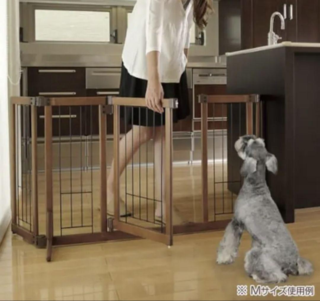 リッチェル　木製おくだけドア付ゲート　Lサイズ