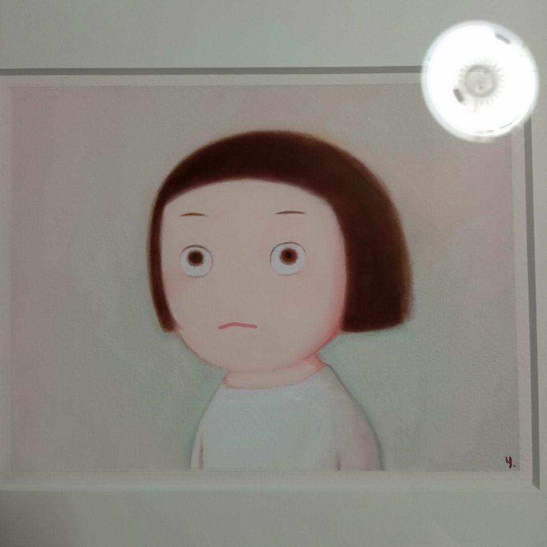 アート 木製額入り　女の子の絵　作家作品