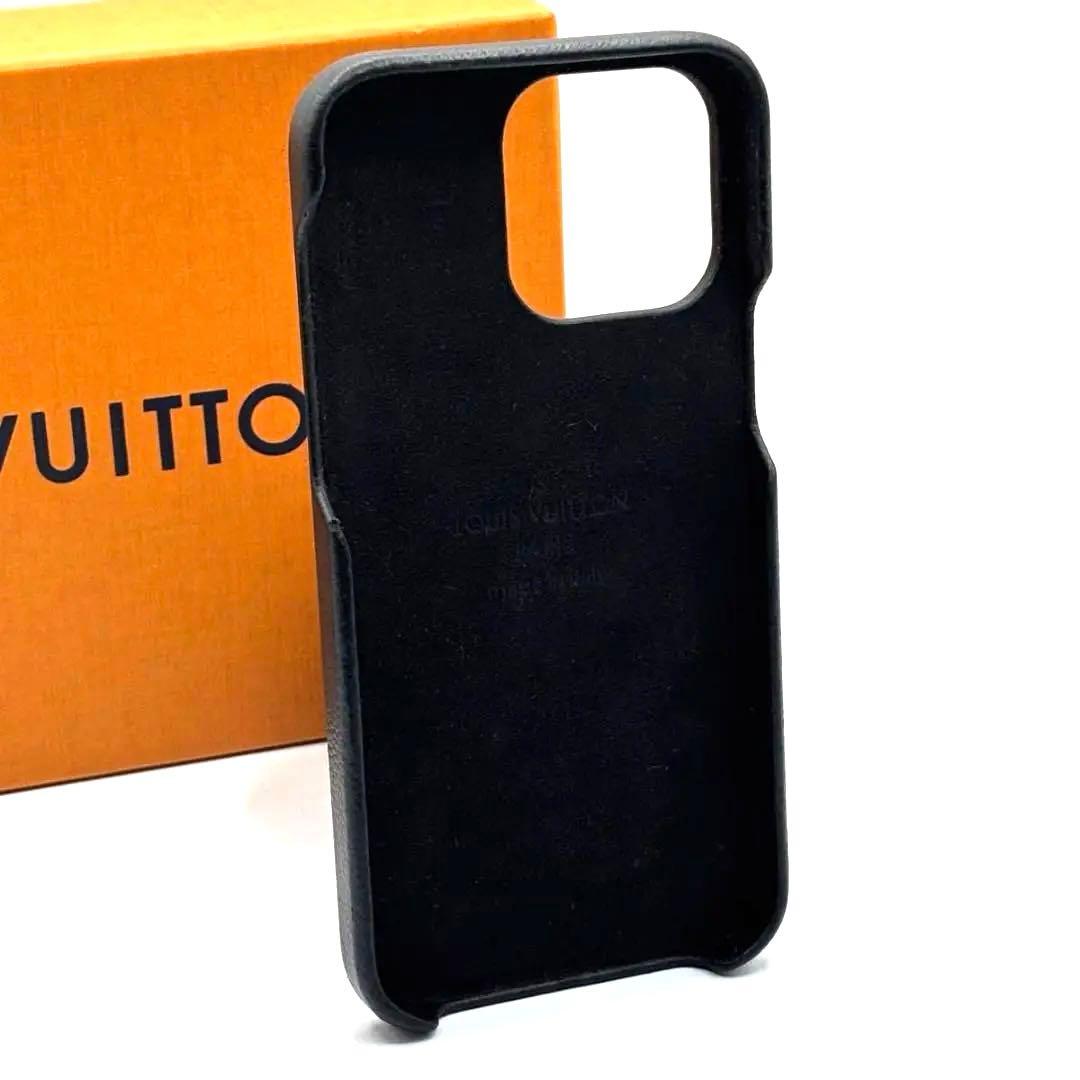 極美品 ルイヴィトン モノグラム iPhone15Pro MAX バンパー 黒