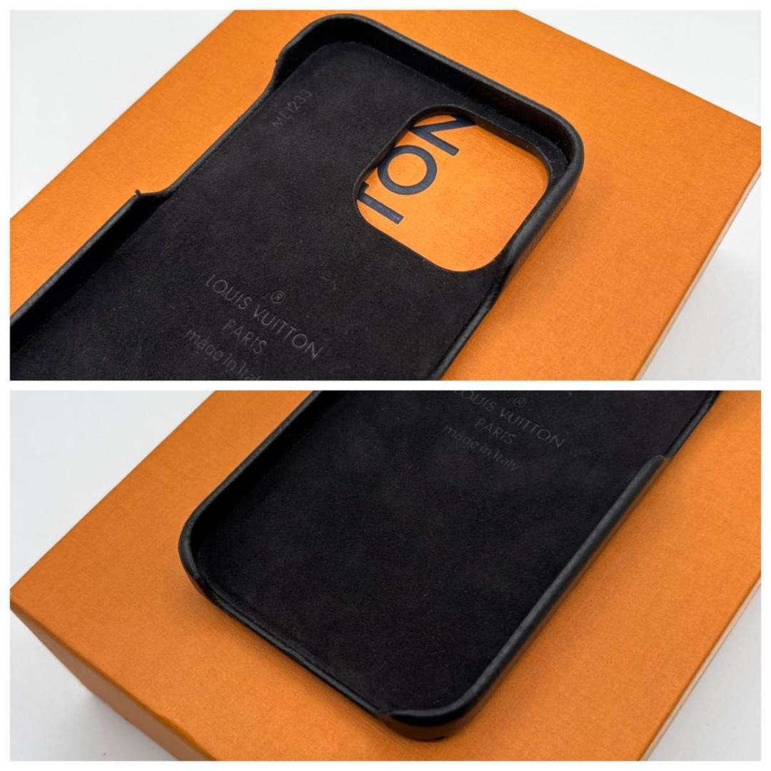 極美品 ルイヴィトン モノグラム iPhone15Pro MAX バンパー 黒