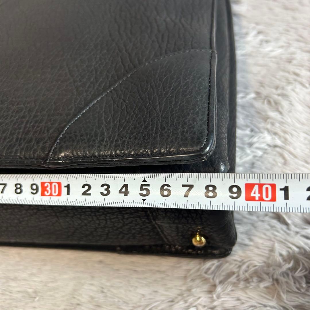 JRA認定　シャークスキン　鮫革　ビジネスバッグ　ブリーフケース