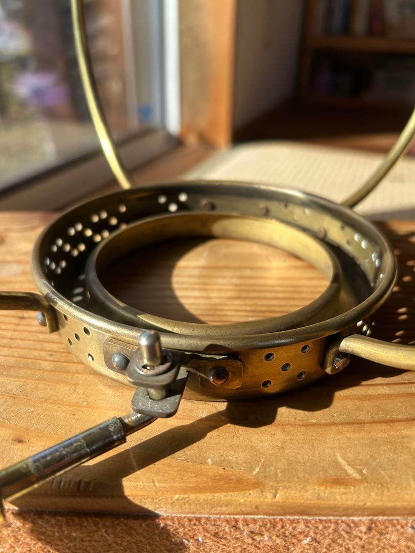 ニッセン　ストーブ　ゴールドフレーム　IS-1 パーツ　下部枠金　ほや受