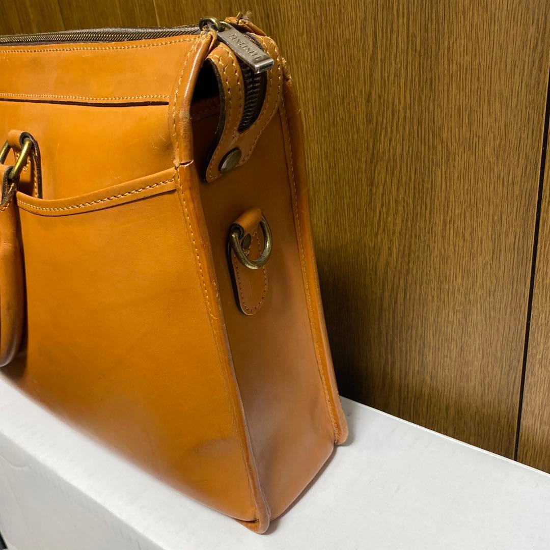 レザーバッグ マーストン ブリーフ ビジネス　TUSTING 茶色　キャメル