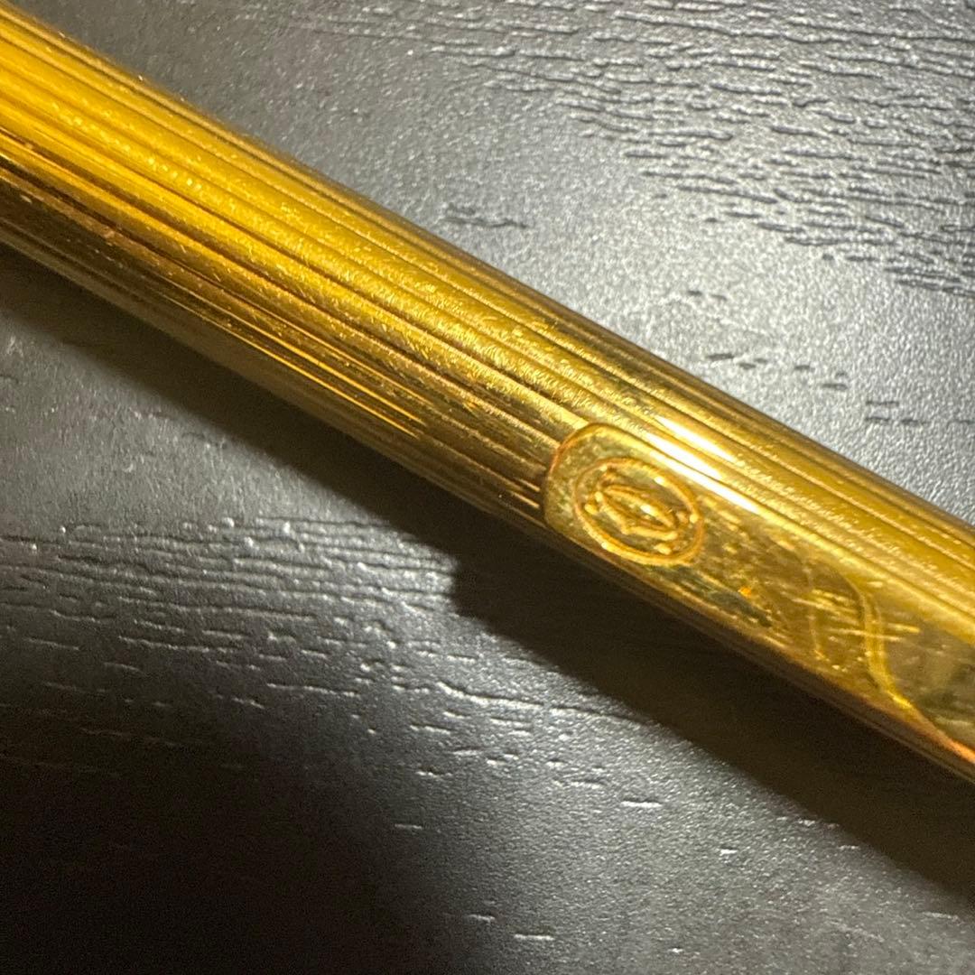Cartier カルティエ　ツイスト式ボールペン　ゴールドカラー　筆記確認済み