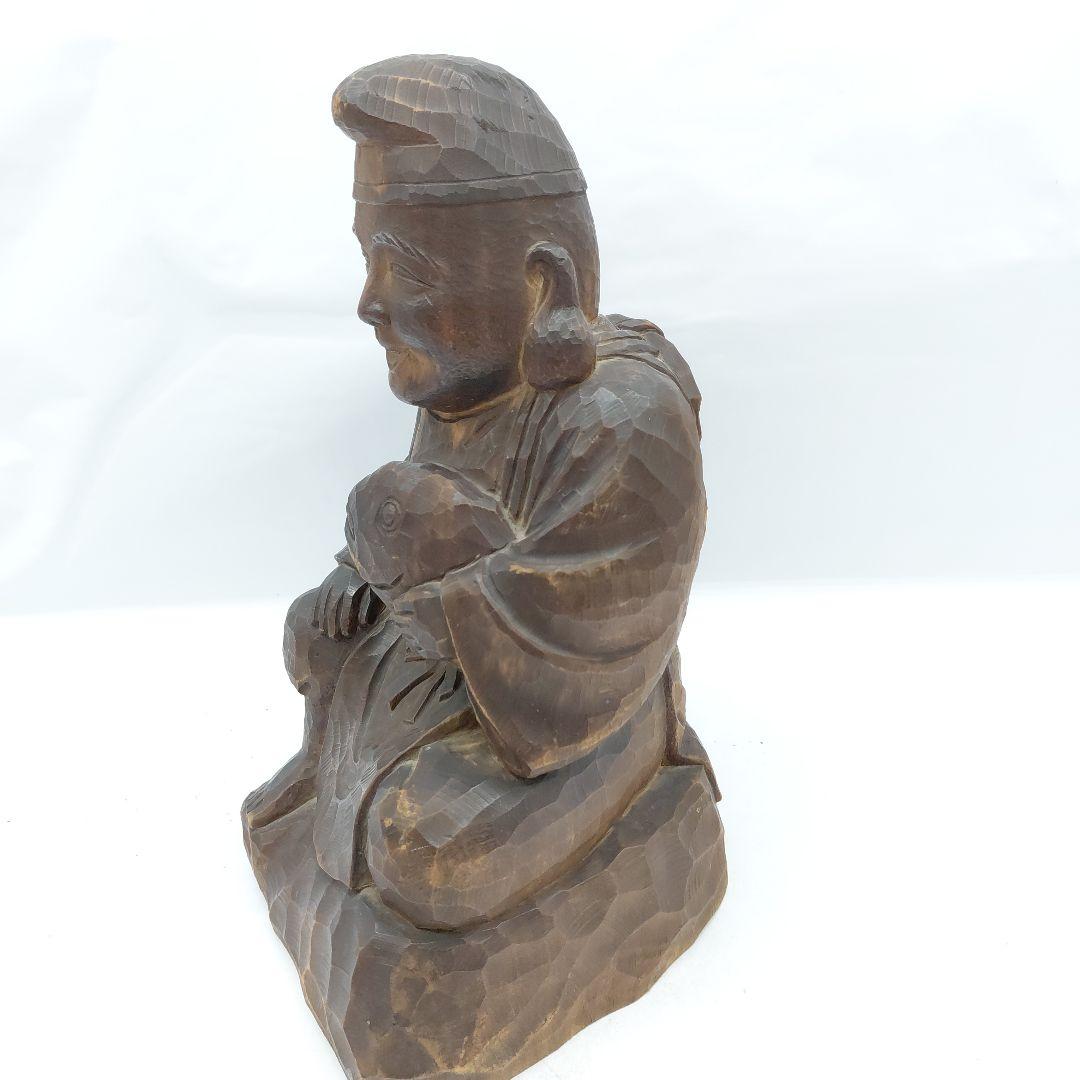 江戸時代　木彫七福神　恵比寿様　大黒様　漁業商売繁昌　五穀豊穣財運の神