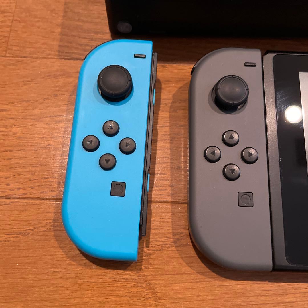 Switch本体グレー、Joy-Con左、SDカード128GB