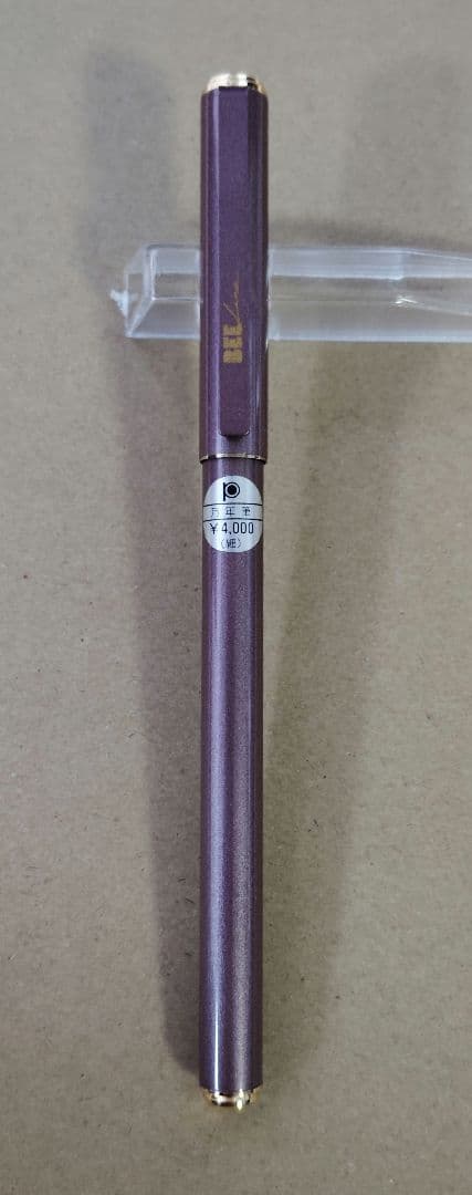 万年筆　プラチナ　ビーライン BEE Line　パープル　ゴールドアクセント