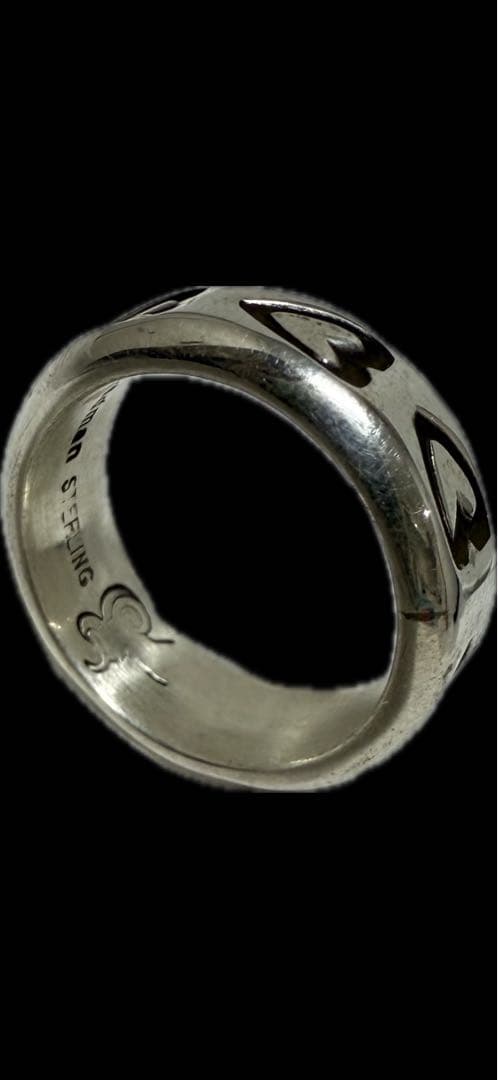 インディアンジュエリー　ハートスタンプリング　D.Cadman