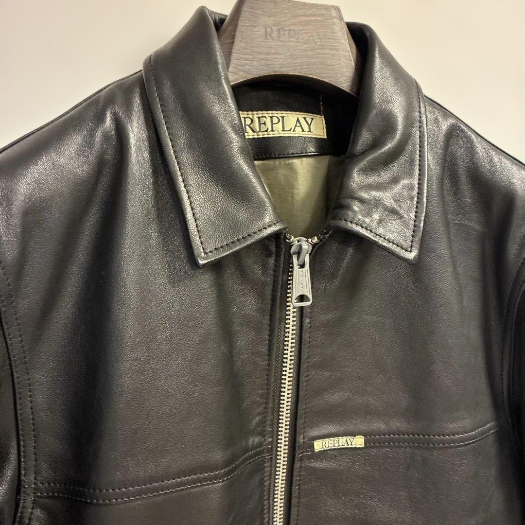 [Myday]REPRAY WAXラムレザージャケット