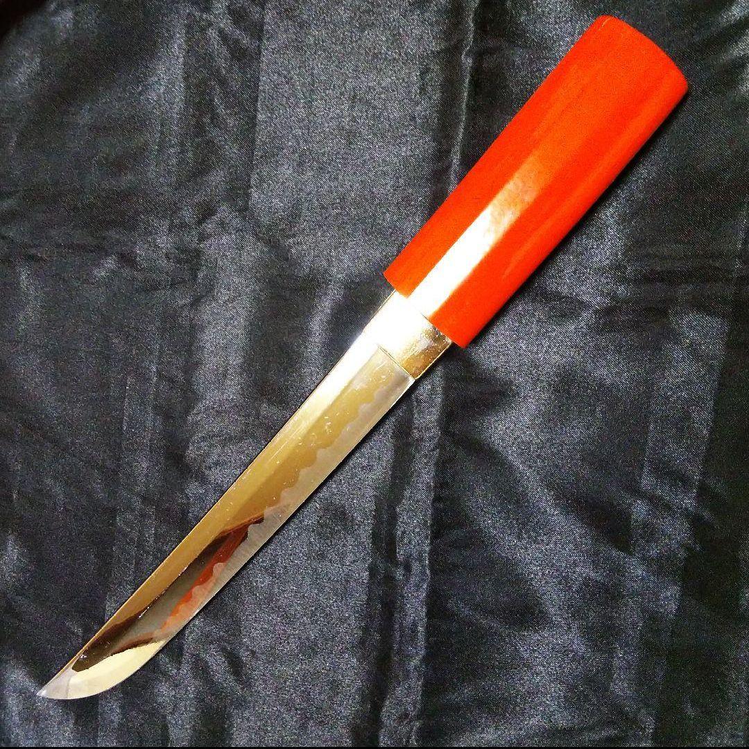 模造刀★『短刀』★珍しい朱塗り／懐刀★ 朱呂 錦 ★２本限定品★説明文読