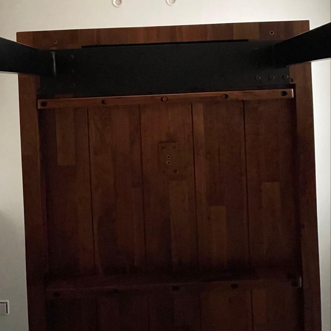 ウォルナット　アイアン　ダイニングテーブル