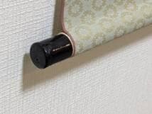 【真作】掛軸　幽玄の山村風景　水墨山水画　墨絵　静寂の自然美　U45