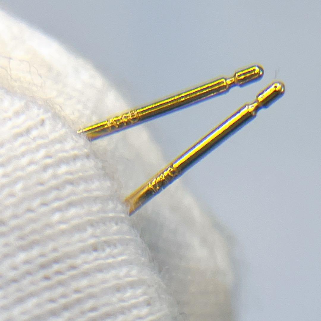 本赤 珊瑚　日本高知県産　K18YG ピアス 4.7mm アクセサリー