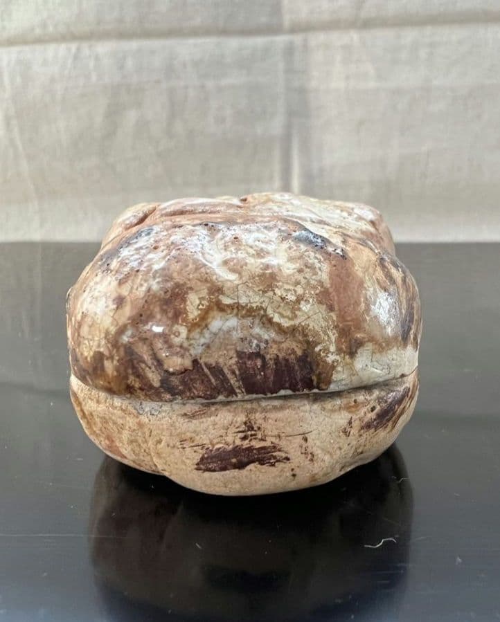 菊 香合 時代物 茶道具